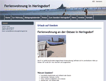 Tablet Screenshot of ferienwohnunginheringsdorf.de